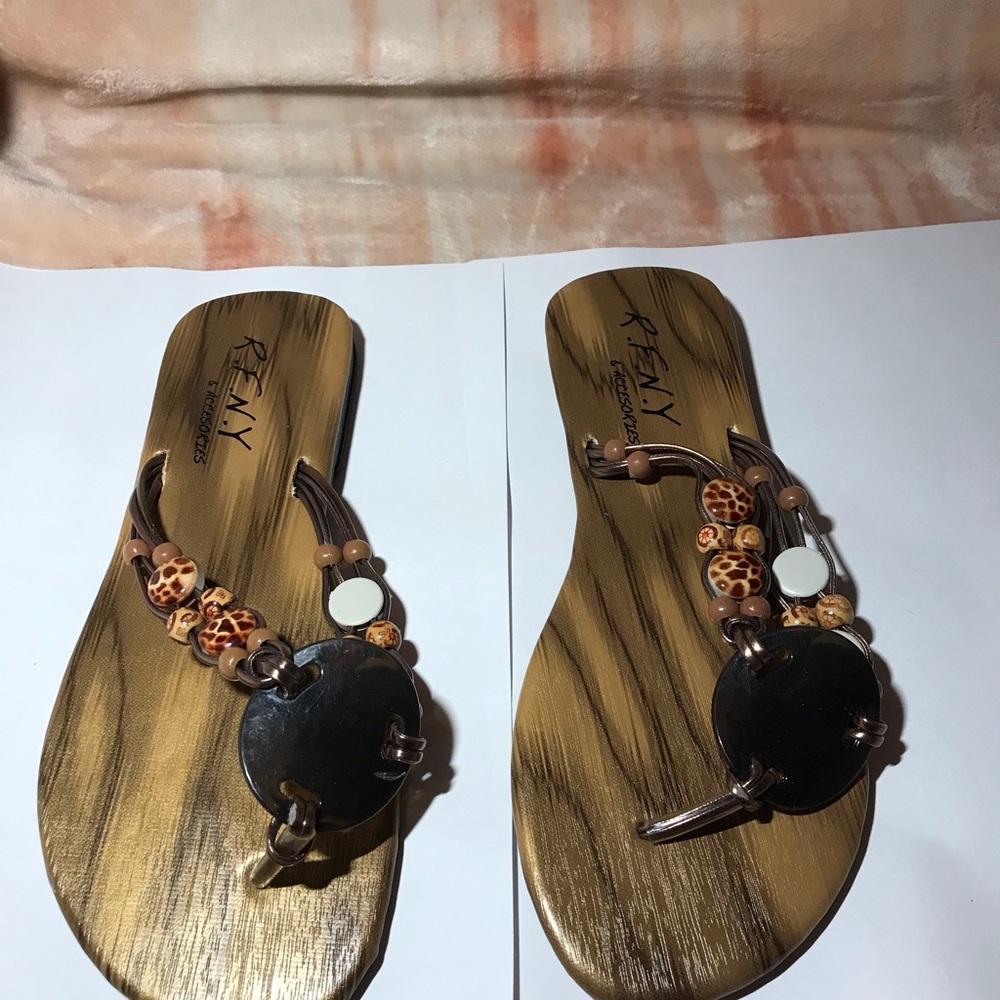 R.F.N.Y. & Accessories sandals.